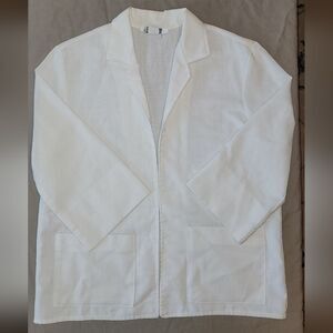 Alicia Petite Size Medium White Vintage Light weight Loose Blazer Jacket